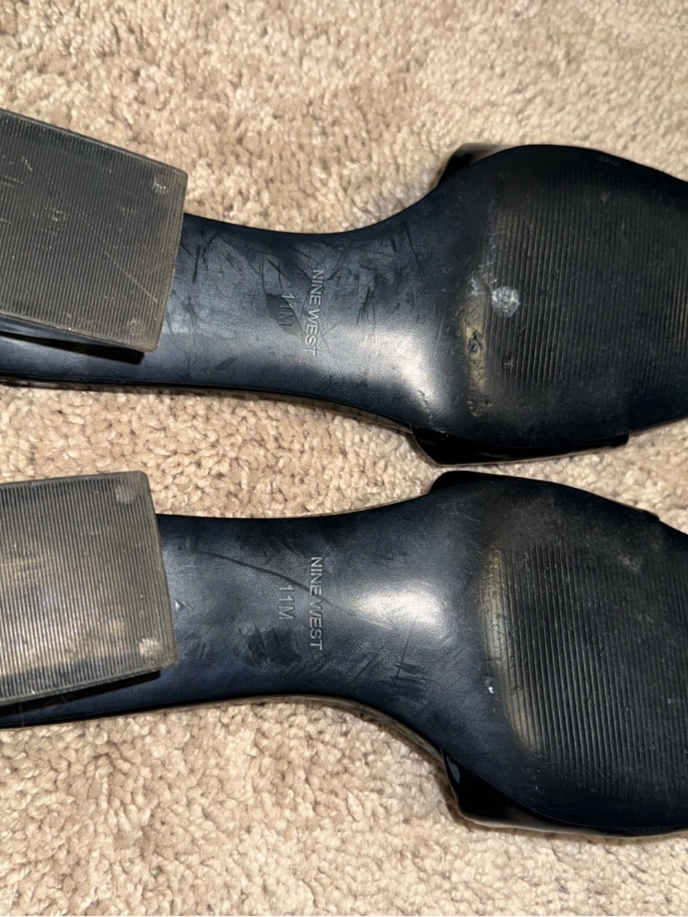 Black Patent Slide Mules - Picture 3 of 3